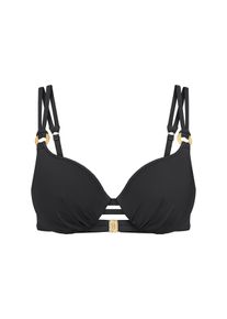 Triumph Damen Bügel-Bikini-Top "Summer Twist WP 01", schwarz, elegant, Gr. 40, Microfaser, Obermaterial: 77% Polyamid, 23% Elasthan,