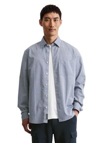 Marc O'Polo MARC O'POLO Herren Langarmhemd "aus feiner Popeline-Qualität"multi, schwarz navy, casual, Gr. XXL, unifarben, Obermaterial: 100% Baumwolle, Hemden