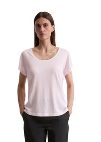 Marc O'Polo MARC O'POLO Damen T-Shirt "aus Viskose-Organic-Cotton-Mix", lila, Basic, Gr. S, unifarben, Obermaterial: 50% Baumwolle, 50% Viskose, Shirts