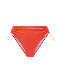 Damen Bikini-Hose "Emma", orange, Gr. 40, Copenhagen Studios, Recycling-Polyamid, Badehosen, mit Kontrastdetails