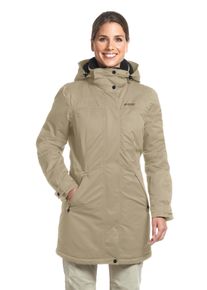 Maier Sports Damen Funktionsjacke "Lisa 2.1", beige, Gr. 46, 100% Polyester, Jacken, Damen Mantel, atmungsaktiver Wintermantel, 2 RV-Taschen, Regular