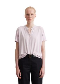 Marc O'Polo MARC O'POLO Damen T-Shirt "aus LENZING ECOVERO ", lila, casual, Gr. XL, unifarben, Obermaterial: 94% Viskose, 6% Elasthan, Shirts