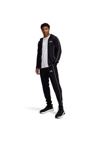 Under Armour Herren Trainingsanzug "UA EMEA TRACKSUIT NOVELTY", schwarz-weiß, sportlich, Gr. L, Obermaterial: 100% Polyester, Sportanzüge