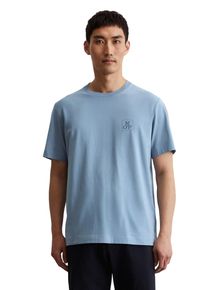 Marc O'Polo MARC O'POLO Herren T-Shirt "aus reiner Bio-Baumwolle", blau, Basic, Gr. XXL, unifarben, Obermaterial: 100% Baumwolle, Shirts