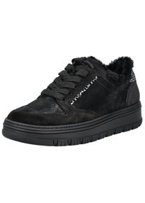 Paul Green Damen Sneaker "Paul Green Sneaker Veloursleder", Gr. 38,5, schwarz, Veloursleder, casual, Schuhe