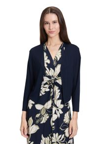 Betty Barclay Damen Shirtjacke "Betty Barclay Bolero-Jacke mit 3/4 Arm", blau, Basic, Gr. 36, Feinstrick, Obermaterial: 96% Viskose, 4% Elasthan.,