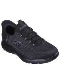 Skechers Herren Slip-On Sneaker "SUMMITS-KEY PACE", Gr. 39, schwarz, Textil, unifarben, sportlich, Schuhe, Slipper, Freizeitschuh, Halbschuh in