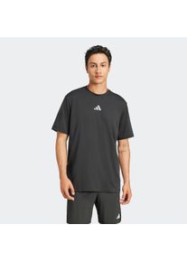 Herren T-Shirt "M STR G T", schwarz, sportlich, Gr. S, adidas Performance, Obermaterial: 65% Polyester, 35% Baumwolle, Shirts