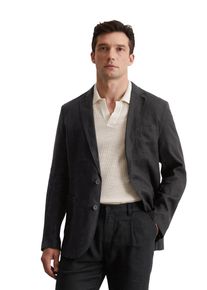 Marc O'Polo MARC O'POLO Herren Sakko "aus reinem Leinen", schwarz, elegant, Gr. 50, unifarben, Obermaterial: 100% Leinen, Sakkos