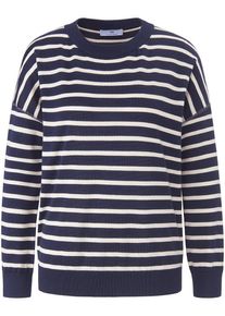 Peter Hahn - Rundhals-Pullover aus 100% SUPIMA®-Baumwolle, blau, Gr. 36 / S - Baumwolle