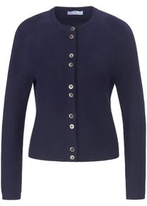 Peter Hahn - Strickjacke aus 100% SUPIMA®-Baumwolle, blau, Gr. 36 / S - Baumwolle