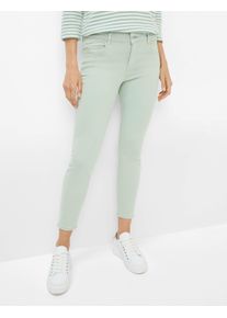 Brax Damen R&ouml;hrenjeans Style SHAKIRA S LEAF, denim hellgr&uuml;n, Gr. 44K