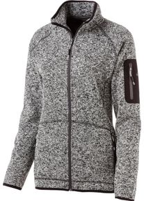 McKINLEY Damen Fleecejacke "Da.-Unterjacke Skeena wms"mélange, schwarz, sportlich, Gr. 48, meliert, kontrastfarbene Details, Fleece, Obermaterial: