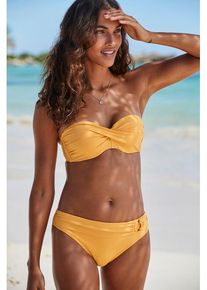 s.Oliver Bikini-Hose 'Rome' gelb Gr. 34. Mit Zierringe
