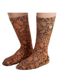 PEPPERMINT Signature Socks Print Radsocken Women (Gr M/L |braun)