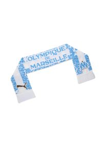 Puma Damen Schal "Olympique de Marseille Essentials Schal Unisex", weiß, Obermaterial: 94% Polyacryl, 1% Elasthan, 5% Nylon, Modetücher