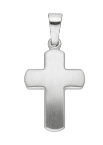 Adelia´s ADELIA ́S Damen Ketten-Anhänger "333 Weißgold Kreuz Anhänger", Gold, silber, Gold, Schmuckanhänger, Goldschmuck für Damen & Herren