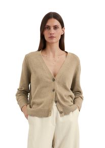 Marc O'Polo MARC O'POLO Damen Cardigan "aus Organic Cotton-Leinen-Mix", beige, casual, Gr. XS, unifarben, Obermaterial: 52% Baumwolle, 48% Leinen, Strickjacken