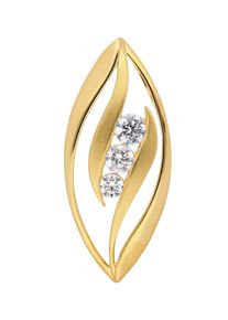 Adelia´s ADELIA ́S Damen Ketten-Anhänger "333 Gold Anhänger", mit Zirkonia, Gold, gold, Gold, Schmuckanhänger, mit Zirkonia Goldschmuck für Damen