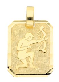 Adelia´s ADELIA ́S Damen Ketten-Anhänger "333 Gold Sternzeichen Anhänger Schütze", Schütze, Gold, gold, Gold, Schmuckanhänger, Goldschmuck für Damen & Herren