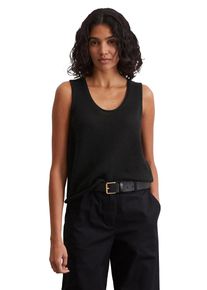 Marc O'Polo MARC O'POLO Damen V-Ausschnitt-Pullover "aus Heavy-Weight-Organic-Cotton", schwarz, casual, Gr. M, unifarben, Obermaterial: 100% Baumwolle, Pullover