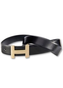 Silbergift Damen Koppelgürtel, schwarz, modisch,elegant,klassisch, Gr. 100, unifarben, Rindsleder, Gürtel, mit goldfarbener Designschließe