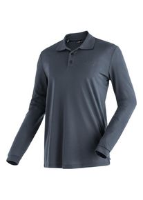 Maier Sports Ulrich L/S Polo-Shirt Men (Gr XL |blau)