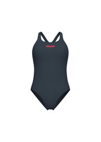 arena Damen Badeanzug "WOMEN'S TEAM SWIMSUIT SWIM PRO SOLID"asphalt, bright coral, sportlich, Gr. 34, Obermaterial: 100% Polyester, Badeanzüge
