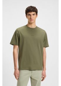 BOSS Orange Herren T-Shirt "TChup"open grün342, casual, Gr. M, unifarben, Single Jersey, Obermaterial: 95% Baumwolle, 5% Elasthan, Shirts, mit