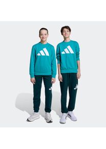 Kinder Trainingsanzug "J BL FL JOG 240"pure teal, weiß, sportlich, Gr. 128, adidas Sportswear, Obermaterial: 70% Baumwolle, 30% Polyester, Sportanzüge