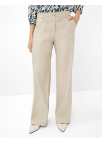 Brax Damen Palazzohose Style MAINE, hellbeige, Gr. 40