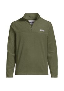LANDS' END Anyweather Fleece-Pullover mit Rei&szlig;verschluss, Herren,  Gr&uuml;n, Polyester, by Lands' End