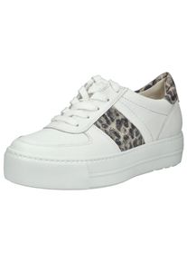 Paul Green Damen Sneaker "Paul Green Sneaker Leder", Gr. 40weiß kombi, Leder, casual, Schuhe