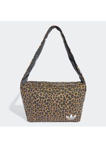 Sporttasche "LEO L BAG", adidas originalsbronze strata, schwarz, Obermaterial: 100% Baumwolle, Taschen, Leoprint Shopper, Reißverschluss