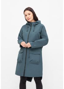 Derbe Damen Regen- und Matschjacke "Phoeby_dog"orion blau_navy, sportlich, Gr. 44, Obermaterial: 100% Polyester; Futter: 100% Polyester, Jacken,