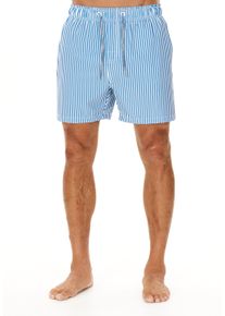 CRUZ Herren Badeshorts "Kenny", blau, Gr. 5XL, gestreift, Elasthan, Polyester, Badehosen, in zeitlosem Streifenmuster