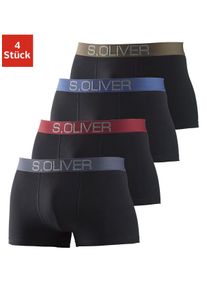 s.Oliver Boxer »Boxershorts für Herren«, (Packung, 4 St.), mit kontrastfarbenem Webbund