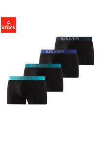 s.Oliver Boxer »Boxershorts für Herren«, (Packung, 4 St.), mit kontrastfarbenem Webbund
