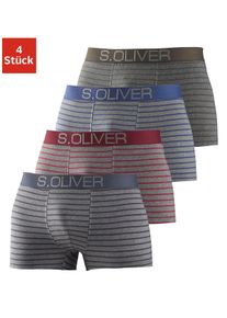 s.Oliver Boxer »Boxershorts für Herren«, (Packung, 4 St.), mit kontrastfarbenem Webbund