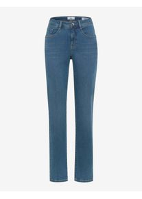 Brax Damen Five-Pocket-Hose Style CAROLA USED STONE BLUE, denim blau, Gr. 44L