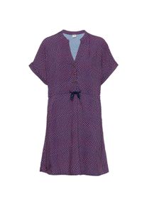 Iriedaily Franji Kurzarmkleid Damen - blau - Gr. XL - Viskose