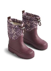 Wheat Damen Gummistiefel "Wheat Winter - Gummistiefel Thermo Snowboot Drizzle", Gr. 22lila tulips, 50% Natur-Gummi, 50% Polyester, Schuhe