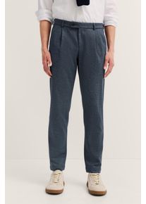 Bugatti Herren Bundfaltenhose "Tapered Fit"370, marine, casual, Gr. 38, unifarben, 62% Polyester, 15% Lyocell, 13% Baumwolle, 7% Polyamid, 3%