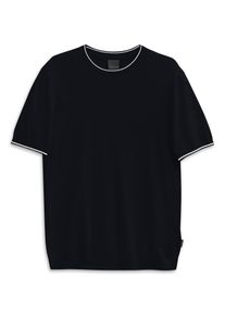 Bugatti Herren T-Shirt "Regular Fit"390, marine, casual, Gr. XXXL, unifarben, 65% Viskose, 35% Polyamid, Shirts, mit Rundhals aus Viskose-Mix