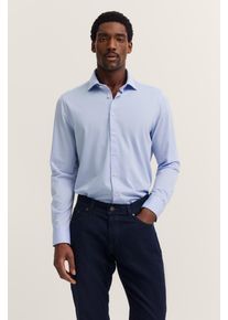 Bugatti Herren Langarmhemd "Modern Fit"320, hellblau, casual, Gr. XXL, unifarben, 64% Baumwolle, 36% Polyester, Hemden, mit Kent-Kragen und