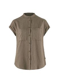 Fjällräven Fjällräven Övik Hemp Shirt S/S Hemd Damen Alltag (Gr L |grau)