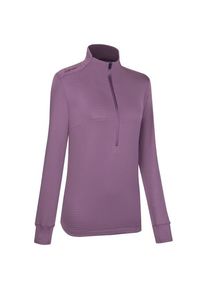 Woll- & Merinopullover LaMunt Nora Long Sleeve Zip Tee Damen (Gr 42 |lila)