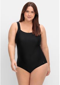 sheego Große Größen Badeanzug mit Shaping-Effekt, schwarz, Größe 40C - Damen