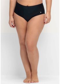 sheego Große Größen Bikini-Hose in hohem Schnitt, mit Shaping-Einsatz, tiefblau, Größe 52 - Damen