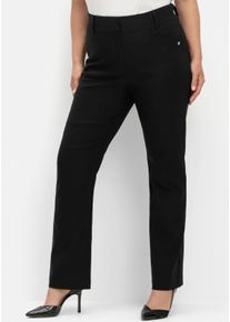 sheego Große Größen Bengalinhose mit Shaping-Einsatz, schwarz, Größe 42 - Damen